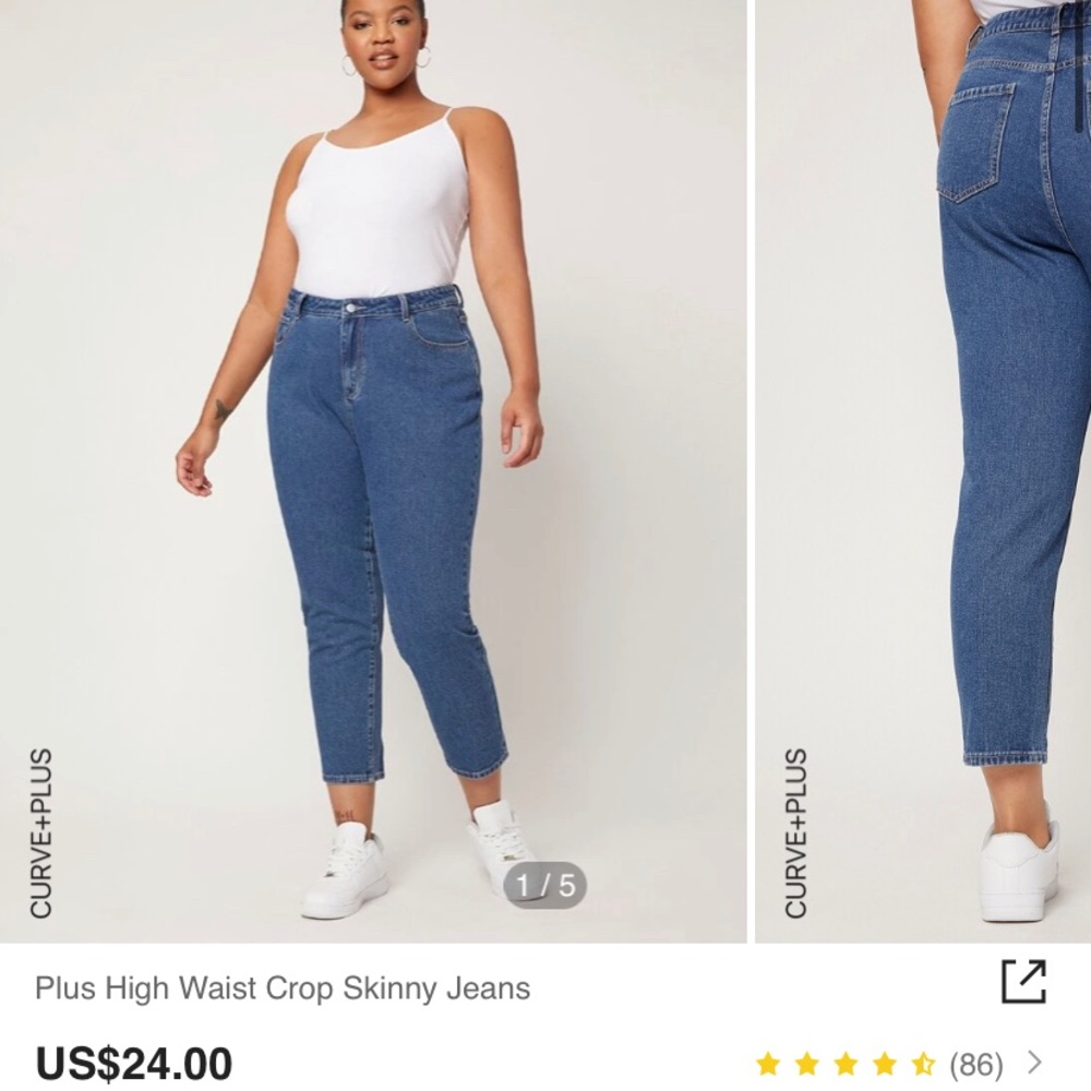 Plus size jeans